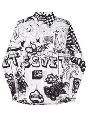 Load image into Gallery viewer, Graffiti Italian Cotton Shirting