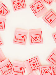 Load image into Gallery viewer, With Love Envelope Woven Labels | Pack of 8 | Sarah Hearts