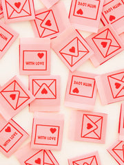 Load image into Gallery viewer, With Love Envelope Woven Labels | Pack of 8 | Sarah Hearts