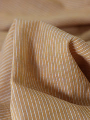 Load image into Gallery viewer, Tan & Ivory Vertical Pinstripe Handwoven Lightweight Cotton