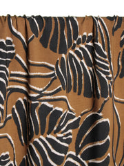 Load image into Gallery viewer, Black Leaves on Pecan Rayon Viscose | Atelier Jupe | By The Half Yard