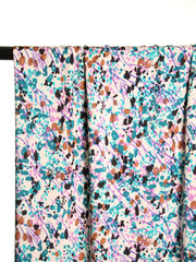 Load image into Gallery viewer, 1YD PRECUT; Abstract Painting on Ivory Rayon Viscose | Atelier Jupe