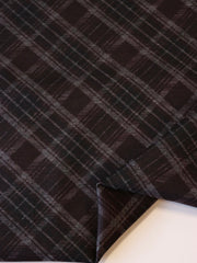 Load image into Gallery viewer, Burgundy Bias Madras Plaid Premium Ponte Print