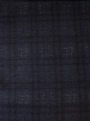 Load image into Gallery viewer, Navy Distressed Plaid Premium Ponte Print