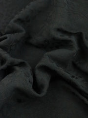 Load image into Gallery viewer, Black Floral Jacquard Woven | Designer Deadstock