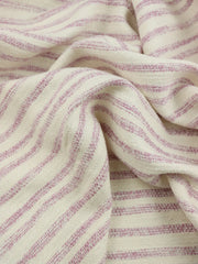 Load image into Gallery viewer, Orchid & Ivory Striped Jacquard Woven | Designer Deadstock