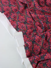 Load image into Gallery viewer, Mini Floral Lanterns Matte Nylon Spandex Tricot | Designer Deadstock