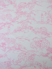 Load image into Gallery viewer, Little House on White Matte Nylon Spandex Tricot | Designer Deadstock