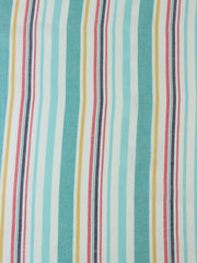 Load image into Gallery viewer, Mint & Aqua Beach Stripe Linen Rayon