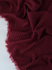 Load image into Gallery viewer, Burgundy Nepal Rib Knit
