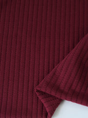 Load image into Gallery viewer, Burgundy Nepal Rib Knit