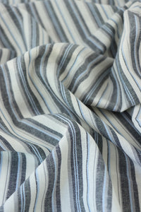 Navy & Blue Soho Stripe Linen Rayon