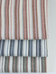 Load image into Gallery viewer, Black & Taupe Soho Stripe Linen Rayon