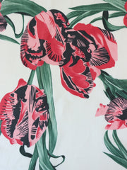 Load image into Gallery viewer, Large Blooms (Sage) Linen Blend