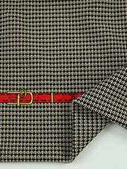 Load image into Gallery viewer, Red Belt Gold Buckle Nylon Spandex Tricot | Designer Deadstock