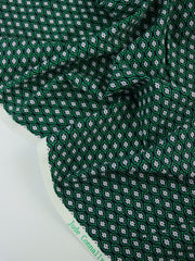 Load image into Gallery viewer, Daly Tiny Stencil on Navy Nylon Spandex Tricot | Designer Deadstock