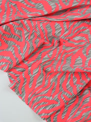 Load image into Gallery viewer, Neon Zebra Nylon Spandex Tricot