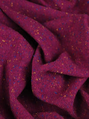 Load image into Gallery viewer, 30IN REMNANT; Magenta Italian Speckled Wool Silk Sweater Knit