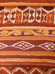 Load image into Gallery viewer, 2YD 10IN REMNANT; Shades of Rust Geometric Stripe 100% Silk Jersey