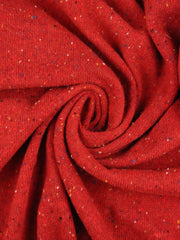 Load image into Gallery viewer, Peppermint Red Italian Speckled Wool Silk Sweater Knit