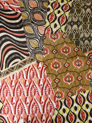 Load image into Gallery viewer, Pinks & Greens Mixed Media 100% Silk Jersey