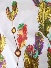 Load image into Gallery viewer, 2YD 26IN REMNANT; Climbing Feathers Single Border 100% Silk Jersey
