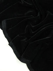 Load image into Gallery viewer, Black Heavy Activewear Stretch Velvet