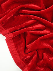 Load image into Gallery viewer, Red Heavy Activewear Crushed Stretch Velvet