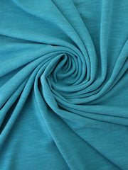 Load image into Gallery viewer, Sea Blue Cupro Slub Jersey