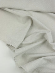 Load image into Gallery viewer, Frosty Ice Gray Sparkle Jersey Knit | 2YD PRECUT | Designer Deadstock