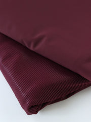 Load image into Gallery viewer, Burgundy Ribbed Polyester Spandex Tricot