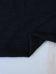 Load image into Gallery viewer, Black Cotton Modal Slub Jersey Knit
