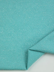 Load image into Gallery viewer, Tiffany Blue Sparkle Jersey Knit | 2YD PRECUT | Designer Deadstock