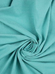 Load image into Gallery viewer, Tiffany Blue Sparkle Jersey Knit | 2YD PRECUT | Designer Deadstock