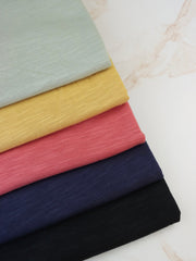 Load image into Gallery viewer, Mustard Cotton Modal Slub Jersey Knit