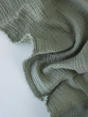 Load image into Gallery viewer, Soft Sage Cotton Double Gauze