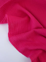 Load image into Gallery viewer, Fuchsia Cotton Double Gauze