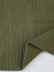 Load image into Gallery viewer, Olive Cotton Double Gauze