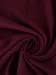 Load image into Gallery viewer, Wine Cotton Double Gauze