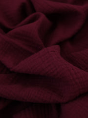 Load image into Gallery viewer, Wine Cotton Double Gauze