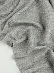 Load image into Gallery viewer, Heather Gray Selkirk Cable Jacquard Sweater Knit
