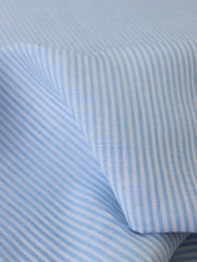 Load image into Gallery viewer, Periwinkle Thin Stripe | Limerick Linen Yarn Dyed | Robert Kaufman