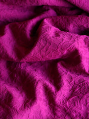 Load image into Gallery viewer, 2YD Magenta Floral Jacquard Knit | Kayla's Destash
