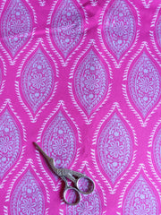 Load image into Gallery viewer, 2YD Boho Floral on Pink Yoga Knit | Kayla's Destash