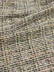 Load image into Gallery viewer, Taupe/Black Tweed Boucle Jacquard Knit