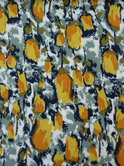 Load image into Gallery viewer, Tulip Garden (Mustard) Rayon Crepe