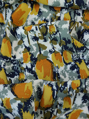 Load image into Gallery viewer, Tulip Garden (Mustard) Rayon Crepe