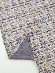 Load image into Gallery viewer, Purple Tweed Boucle Jacquard Knit