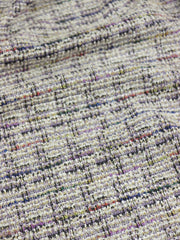 Load image into Gallery viewer, Purple Tweed Boucle Jacquard Knit