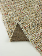 Load image into Gallery viewer, Camel/Ivory Tweed Boucle Jacquard Knit